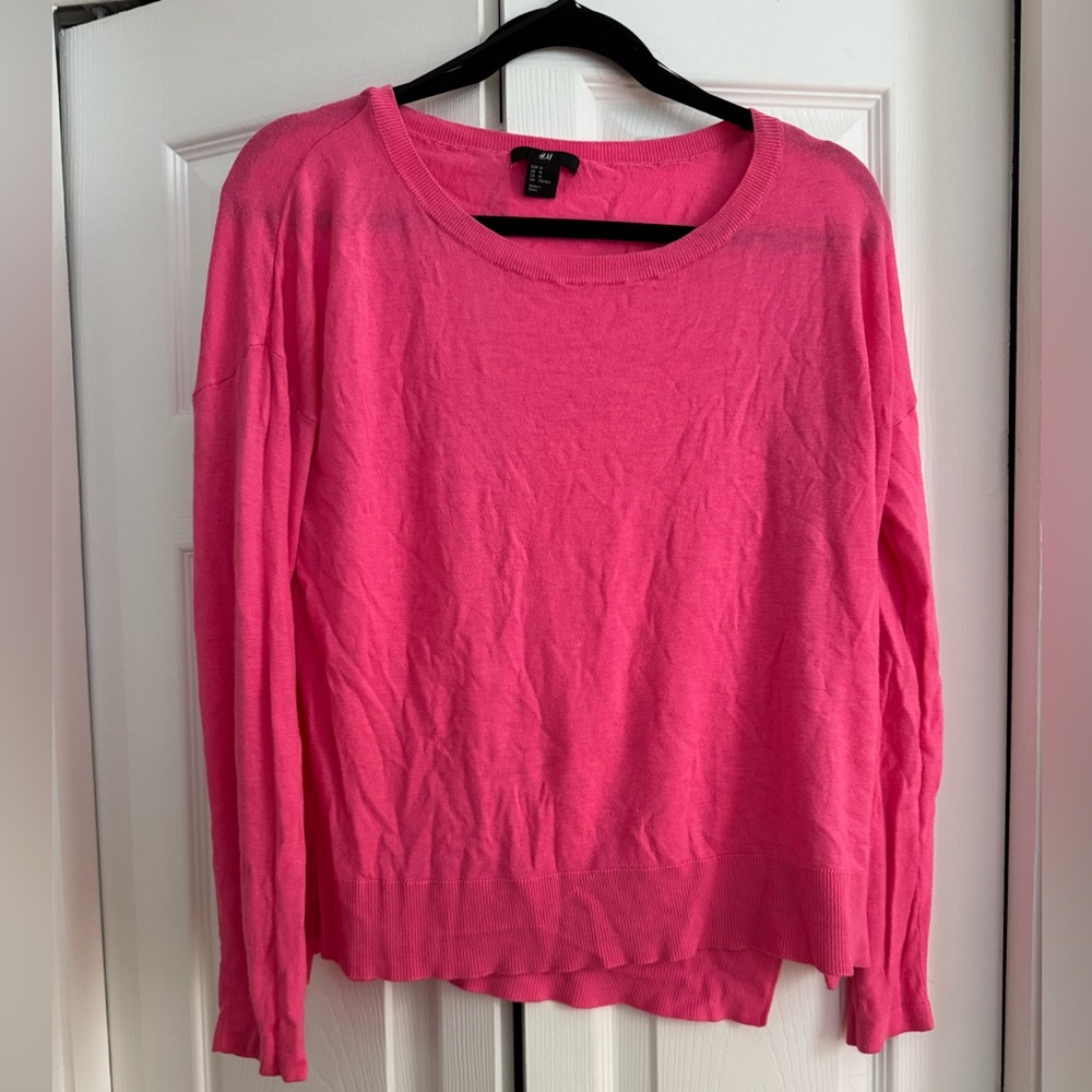 H&M pink sweater medium
